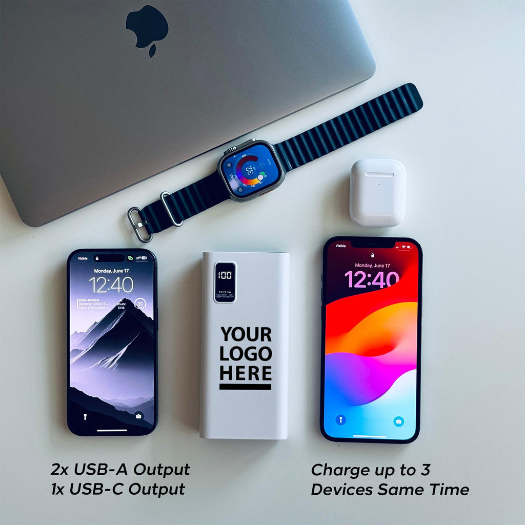 P-20, Company Gift Personalized Charger, Customized Gift Powerbank, Personalized iPhone Charger, Promotional Powerbank, Custom Corporate Promotion