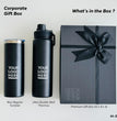 GB-35, Christmas Gift Set with Tumbler and Smart Thermos, Corporate Xmas Gift Box, Company New Year Gift Box, Company Teammate Gift Box