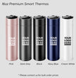 T-1, Promotional Thermos, Custom-Engraved Bottle, Smart Bottle, Travel Tumbler, Colorful Thermos, Stainless Steel Drinkware, Personalized Gift