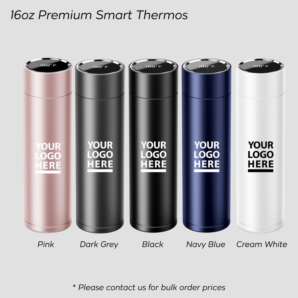 T-1, Promotional Thermos, Custom-Engraved Bottle, Smart Bottle, Travel Tumbler, Colorful Thermos, Stainless Steel Drinkware, Personalized Gift