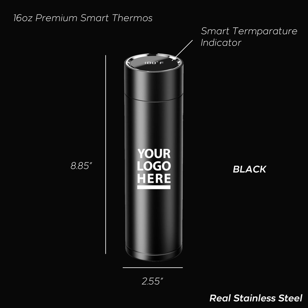 T-1, Promotional Thermos, Custom-Engraved Bottle, Smart Bottle, Travel Tumbler, Colorful Thermos, Stainless Steel Drinkware, Personalized Gift