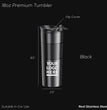 T-2, 18oz Personalized Premium Tumbler, Custom Engraved Thermos, Company Logo Bulk Order Tumbler, Corporate Client Gift Thermos, Personalized Mug