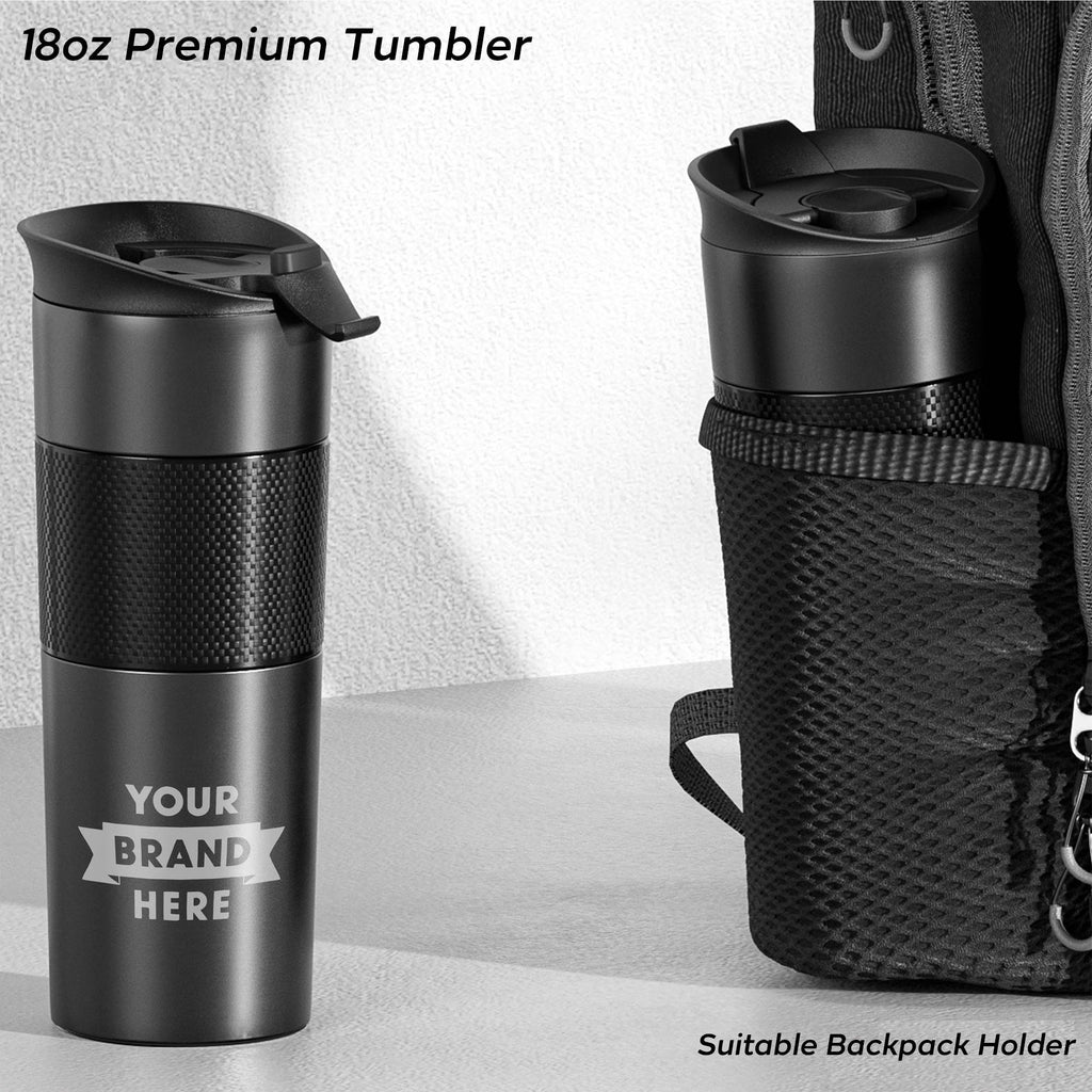 T-2, 18oz Personalized Premium Tumbler, Custom Engraved Thermos, Company Logo Bulk Order Tumbler, Corporate Client Gift Thermos, Personalized Mug