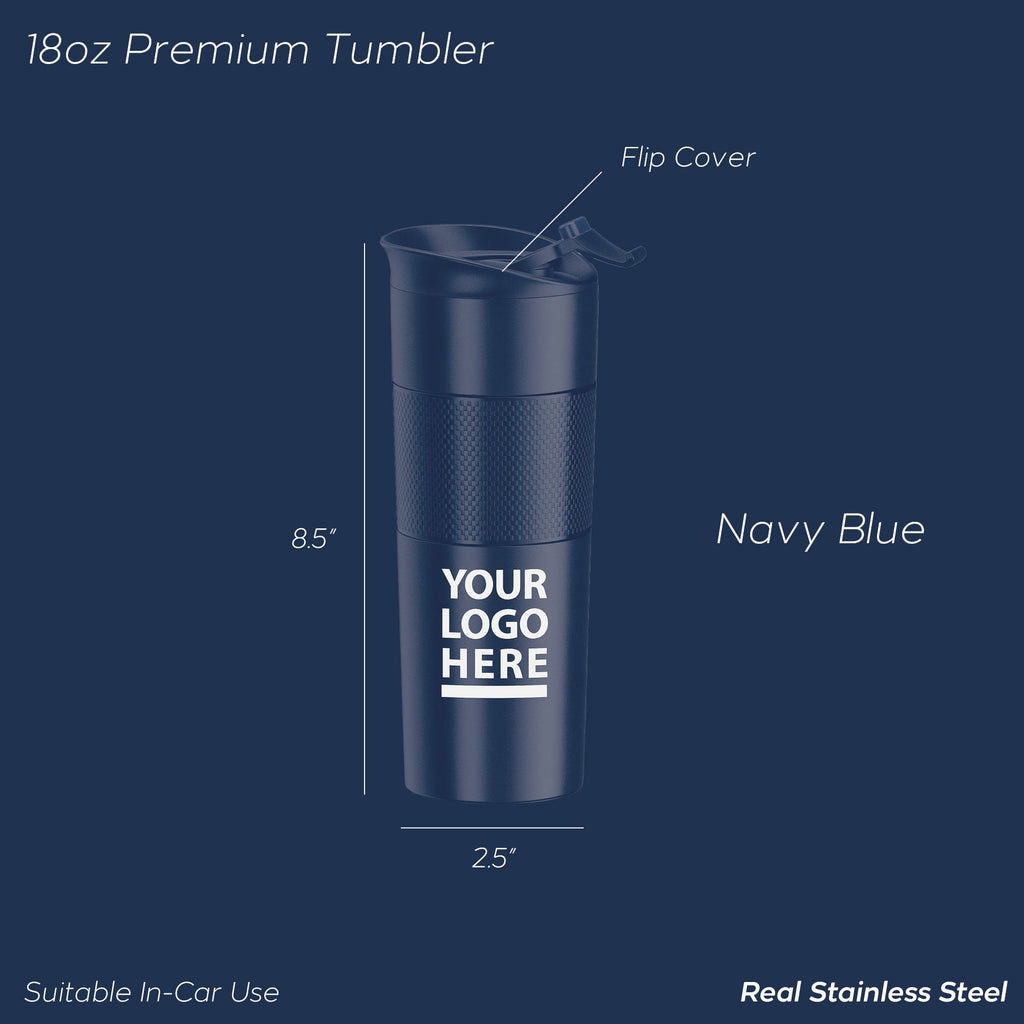 T-2, 18oz Personalized Premium Tumbler, Custom Engraved Thermos, Company Logo Bulk Order Tumbler, Corporate Client Gift Thermos, Personalized Mug