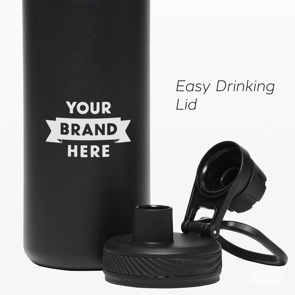 T-4, 24oz Promotional Company Gift Bulk Order Thermos, Double Wall Insulated Water Bottle, Stainless Steel Drinkware, Personalized Gift Thermos